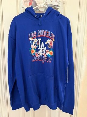 ⚾️ Los Angeles Dodgers Blue Floral Logo Hoodie⚾️